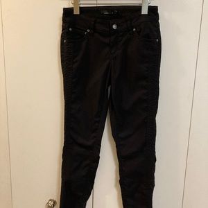 Prana black moto skinny pants sz. 2
